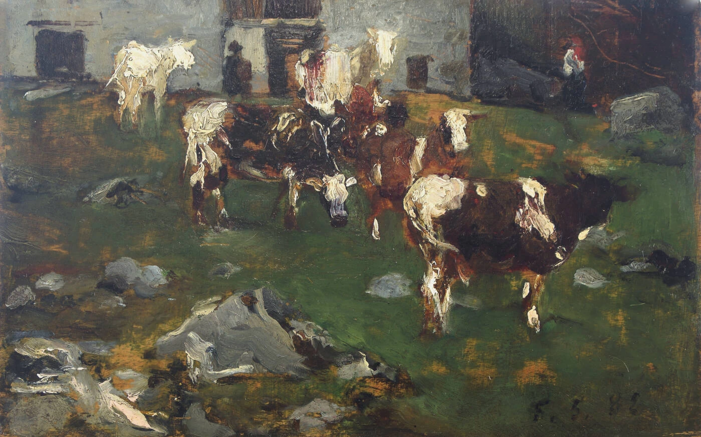 Pascolo davanti alla cascina